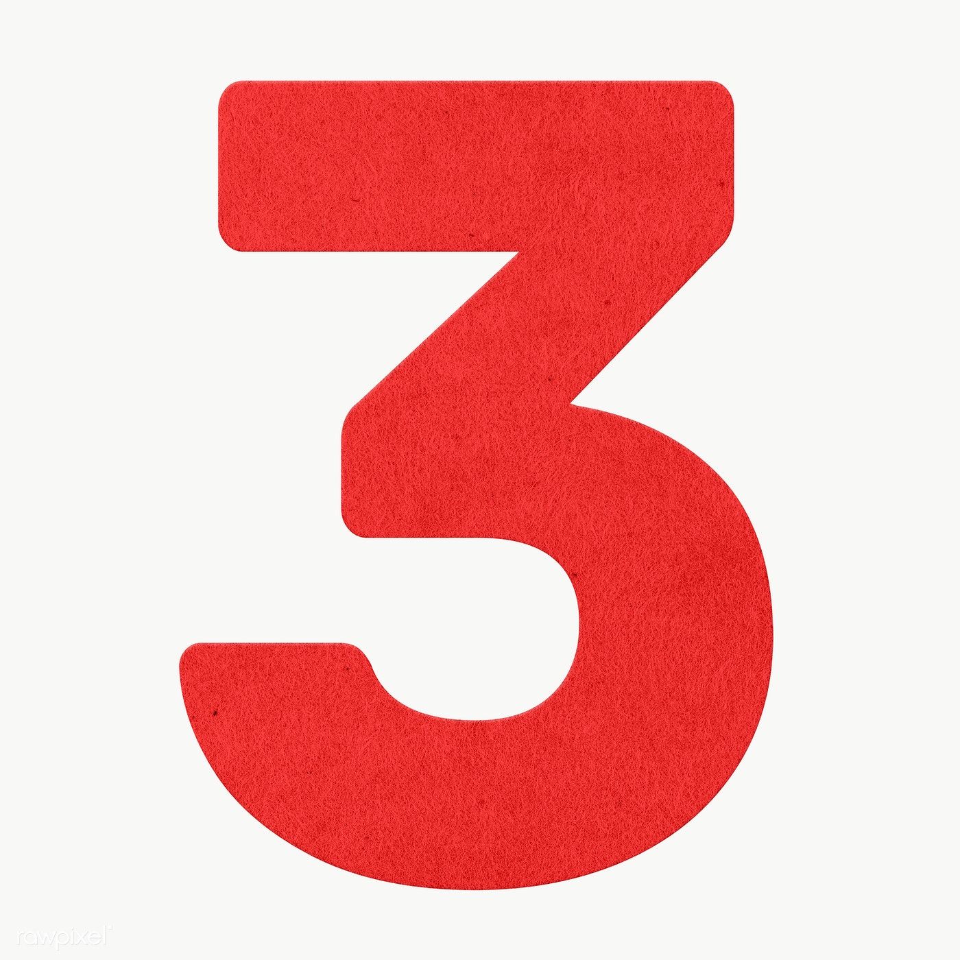 Red Number Four Design Element Red Number Four Design Element