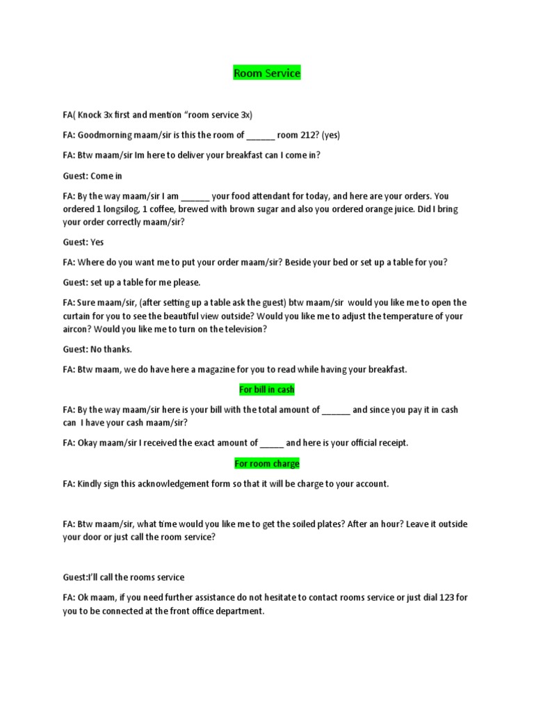 Hot Room Service: 3 Sexy Tips