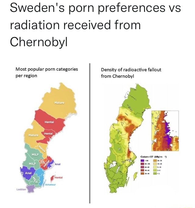 Sweden Amp 39 S Porn Preferences Vs Radiation Level Received From Chernobyl