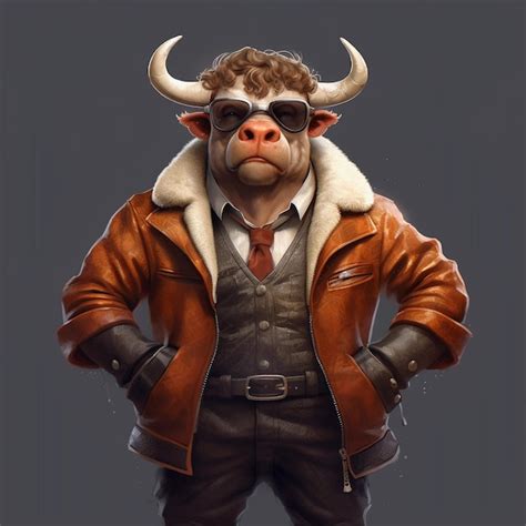 Wild Beauty Unveiling The World Of Buffalo Characters Premium Ai Generated Image